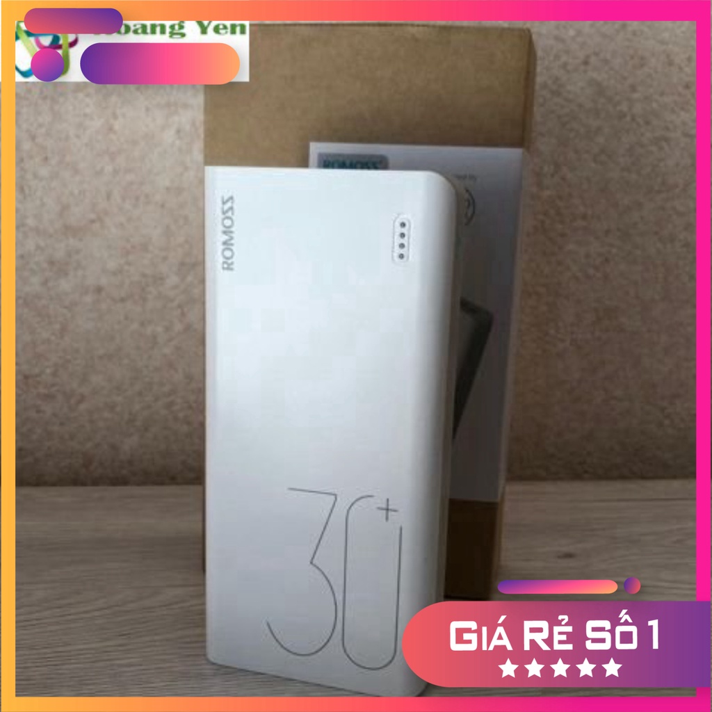 Sạc Dự Phòng Romoss Sense 8 Plus 30000mah (QC 3.0, PD 18W, 3 Cổng Sạc Vào) - BH 1 Năm | Romoss