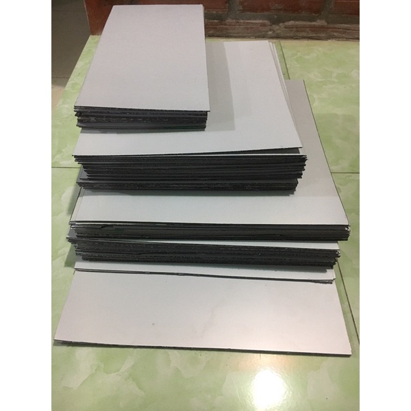 Combo 2  tấm ALU nhựa 2mm dùng lót lồng chim, alu mầu trắng sữa, cắt alu theo yêu cầu