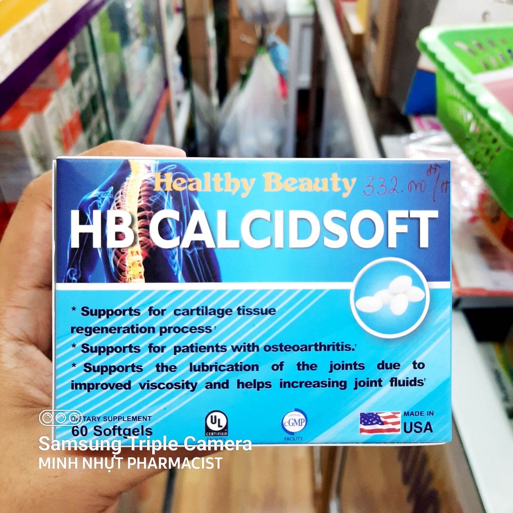 ✅ Viên nang mềm canxi HEALTHY BEAUTY HB CALCIDSOFT