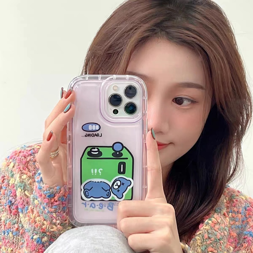 Ốp Điện Thoại Silicon TPU Mềm Trong Suốt Họa Tiết Động Vật Dễ Thương Cho IPhone 14 13 12 11 Pro XS Max X XR 8 7 6S Plus