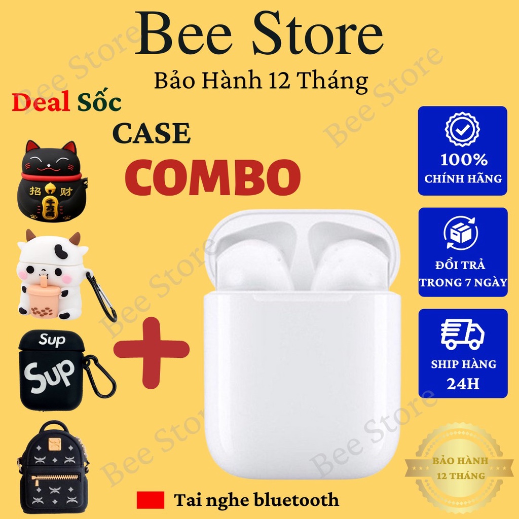 Tai nghe Bluetooth A2, Tai nghe không dây cao cấp Full chức năng - Định vị - Đổi tên - Pin Trâu - Cảm ứng nhạy