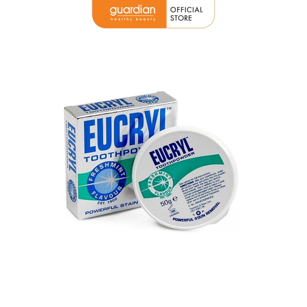 Bột Hỗ Trợ Tẩy Trắng Răng Eucryl Toothpowder 50Gr