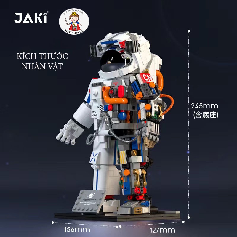 ĐỒ CHƠI LẮP RÁP LEGO NHÂN VẬT PHI HÀNH GIA  ASTRONAUT THÁM HIỂM VŨ TRỤ JK9106 VỚI 800+ PCS