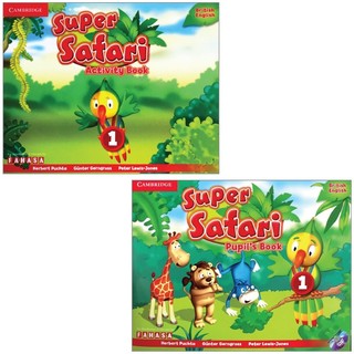 Combo super safari level 1: pupil's book with dvd-rom + activity book