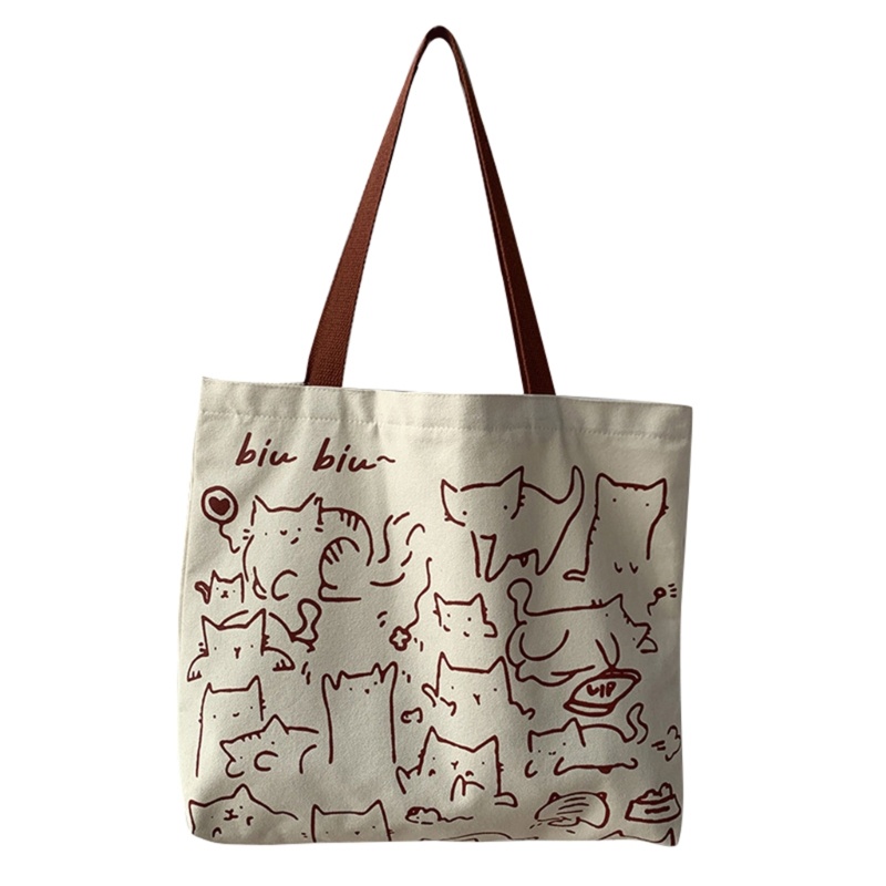 Túi Xách Tay Bằng Vải Canvas Cỡ Lớn Thời Trang Dành Cho Nữ