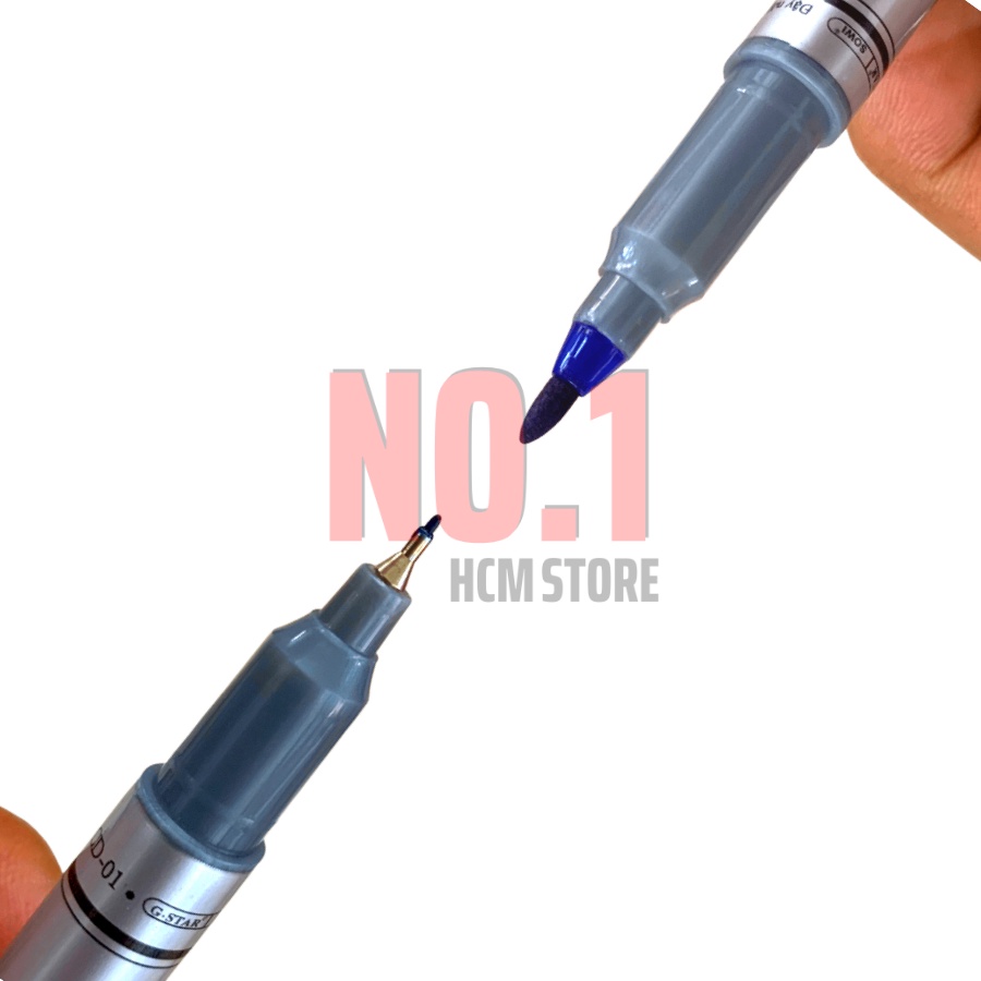 Hộp 12 Cây Bút Lông Dầu 2 đầu Gstar CD-01 Vâng Thiên  - Văn Phòng Phẩm No.1