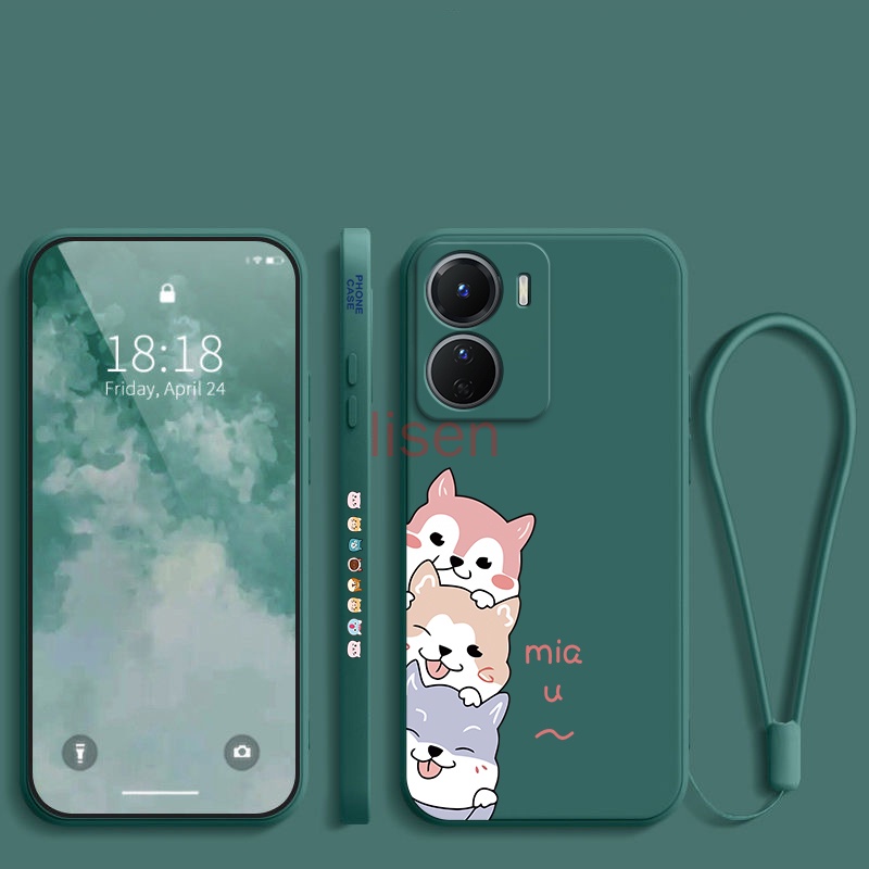 Ốp lưng Vivo y16 Ốp Điện Thoại In Hình Chú Chó Hoạt Hình Cho Vivo Y16 Y22 Y22S Y21S Y21 Y33S T1X Y20 Y20S Y12S Y15S Y01 Y15A Y11 Y12 Y17 Y15 Y02S U10 GG