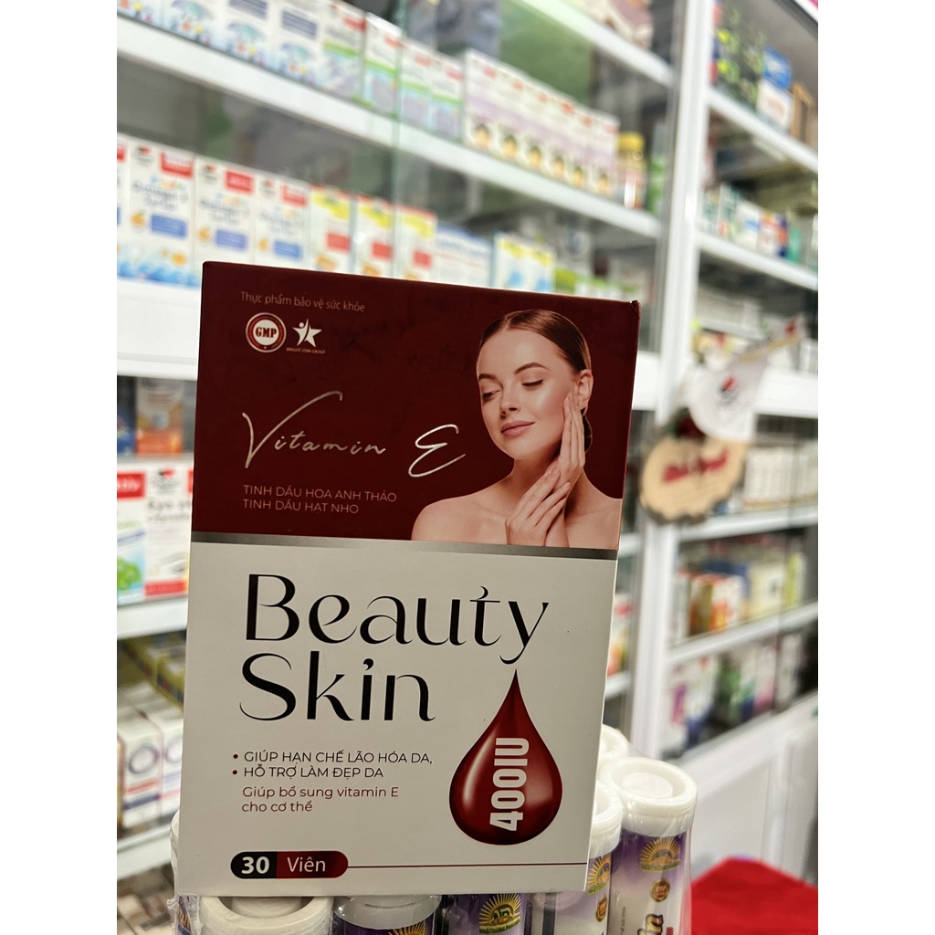 Skin Beauty Vitamin E đỏ 400UI  nhập khẩu Mỹ - CN187