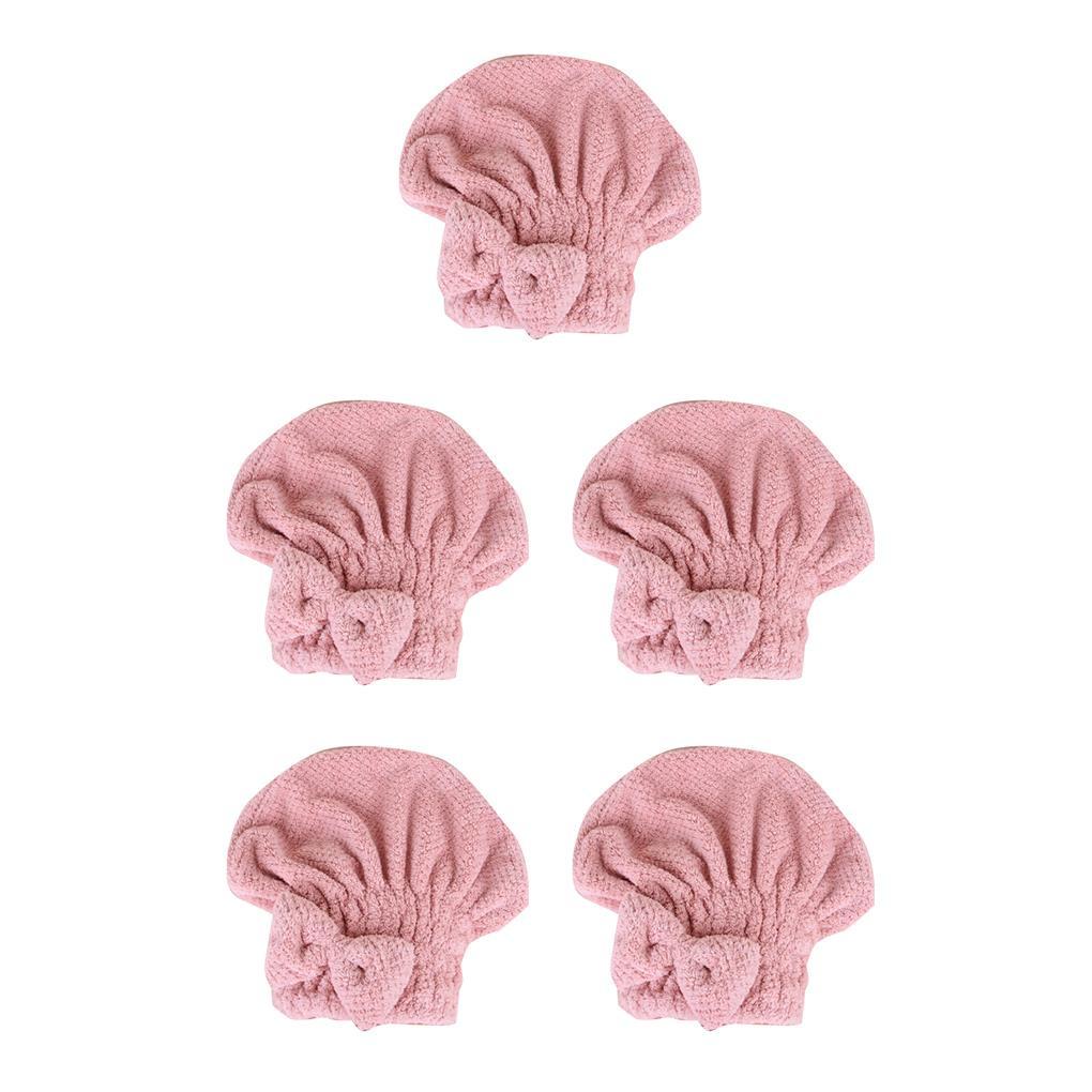 1 / 2 / 3 / 5 Mũ Trùm Đầu Làm Khô Tóc Chất Liệu Polyester Dày Dặn Cho Nữ