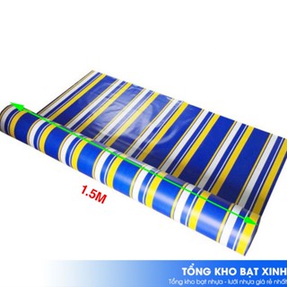 Bạt mái hiên nhựa PVC 3 lớp cao cấp, khổ 1M5, Mã P203M3, có sợi gia cường, chịu lực căng, chống thấm nước, che nắng tốt