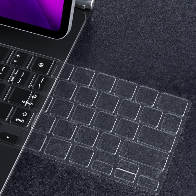 Miếng Dán Bảo Vệ Bàn Phím Máy Tính Bảng Bằng Silicon TPU Trong Suốt Cho iPad Pro 6 12.9 Pro 11 Magic Air 4 3 7 8 2022 2021