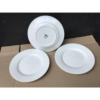 [Ảnh thật] Combo 3 dĩa sứ trắng cao cấp 7inch (17.5cm)