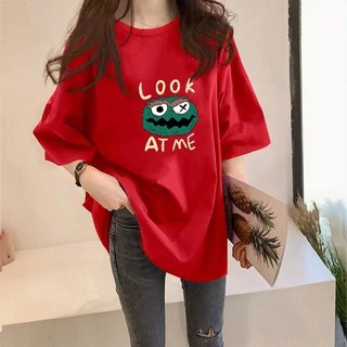 NRVP Áo Thun Nữ Tay Ngắn Dáng Suông Năm Mới 2023 Phong Cách Trung Hoa