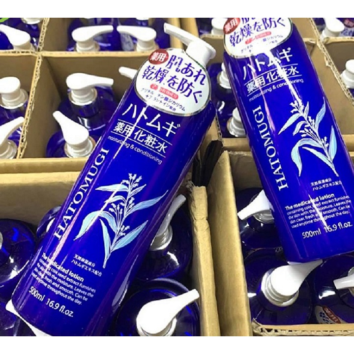 Nước hoa hồng ý dĩ Naturie Hatomugi Skin Conditioner 500ml Nhật Bản