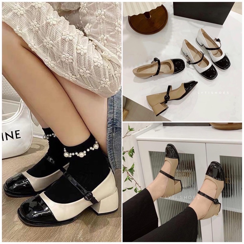 Giày búp bê marry jane phối màu G137
