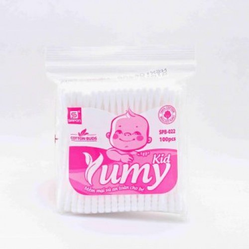 Bông tăm ngoáy tai YUMY - Thấm hút tốt, giúp lấy đi nước, chất lỏng trong vết thương, vết loét, bụi bẩn phukiendepladuoc