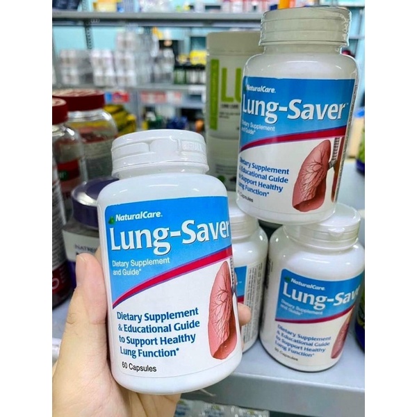 Viên uống bổ phổi NaturalCare Lung Saver Mỹ 60 viên