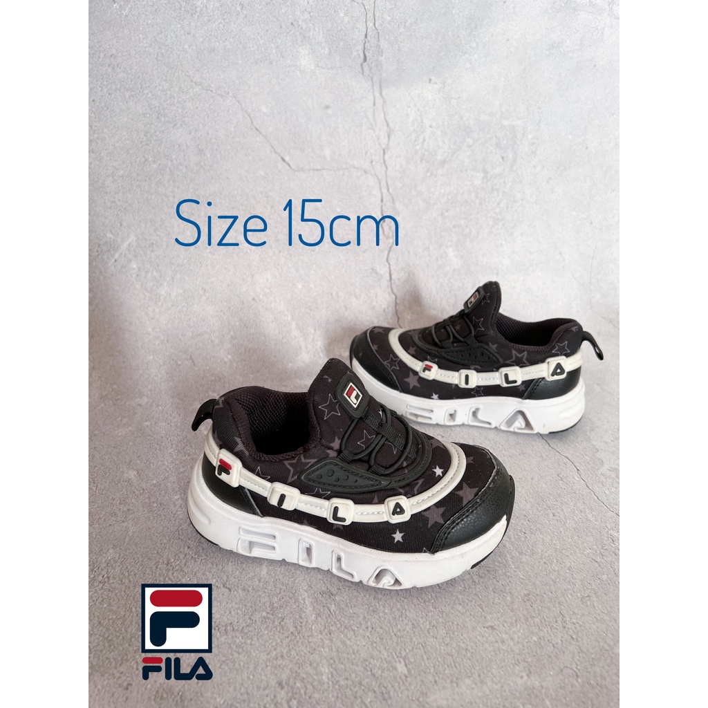 (ib shop check size) còn đen 19cm.giày si cho bé. Fila FILAGGUMI LIGHT 3RM01298D-112.giày 2hand cho bé