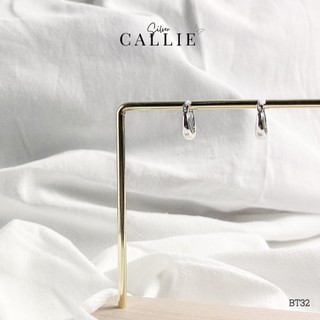 BT32 - Khoen bạc Callie Silver trơn bầu
