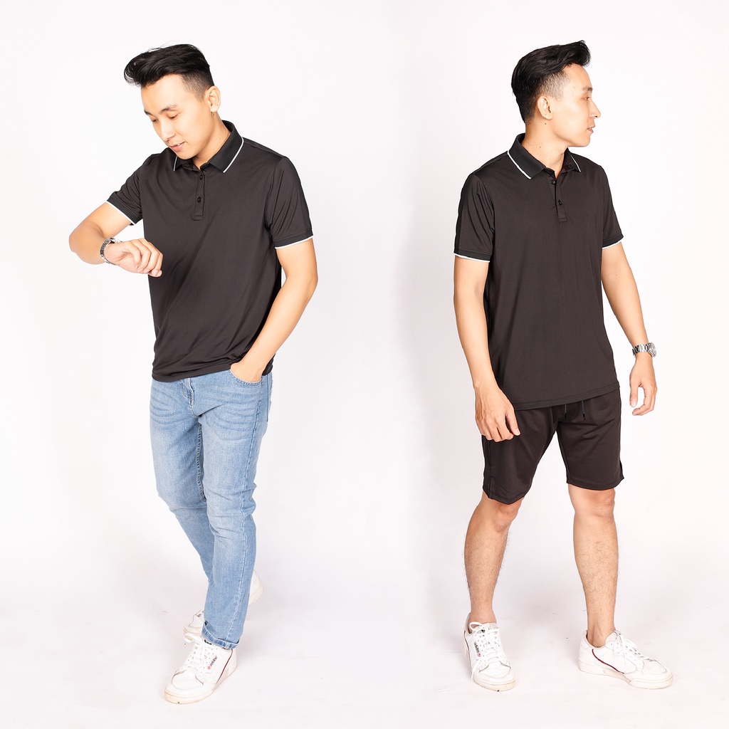 Áo polo nam thể thao basic chất thun lạnh co giãn 4 chiều PL001