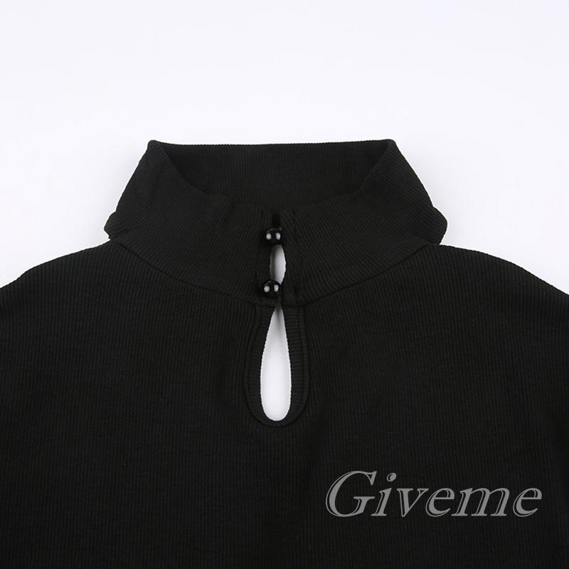 Áo Liền Quần Dài Tay Khoét Lỗ Màu Sắc Thời Trang Cho Nữ