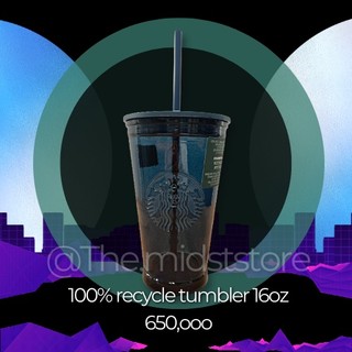 Starbucks US Recycle Tumbler 16oz - Ly thuỷ tinh tái chế thân thiện môi trường 473ml