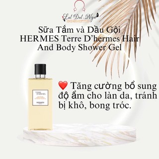 Sữa Tắm và Dầu Gội HERMES Terre D’hermes Hair And Body Shower Gel - 200ml