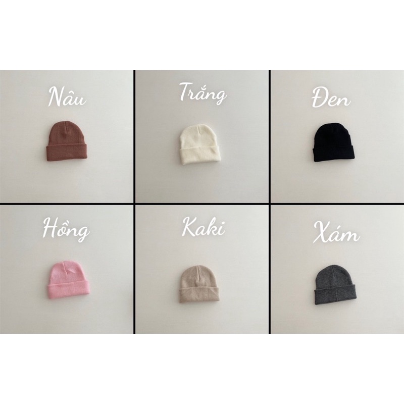 Mũ len THÊU TÊN độc quyền style cực chất cho bé