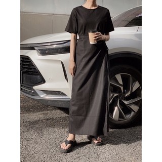 Đầm linen tà đắp chéo - ĐJ17