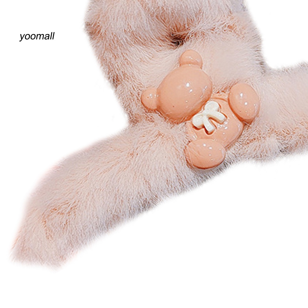 / Yo / Kẹp Tóc Càng Cua Lông Xù Đơn Giản Cá Tính Sử Dụng Hàng Ngày Cho Nữ