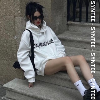 Áo hoodie nỉ bông hình thêu chữ thập, áo hoodie unisex phong cách đường phố