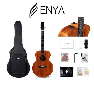 Đàn guitar acoustic enya em-x1/em-x1 eq koa kích cỡ 3/4 chính hãng đầy đủ phụ kiện