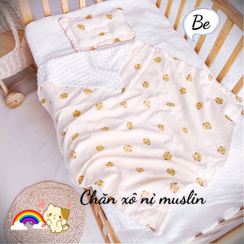 Chăn nỉ xô muslin Be