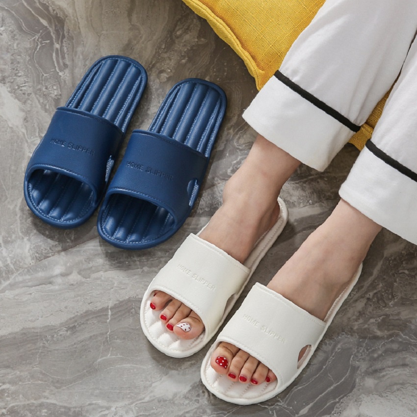 Dép nhựa siêu nhẹ cao cấp đi nhà tắm, spa, khách sạn phù hợp cho cả nam và nữ màu xanh đen- DN01