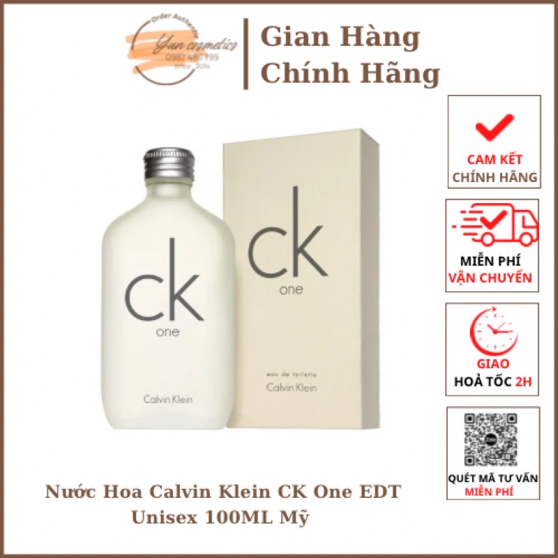 Nước hoa unisex Calvin Klein One 100ml