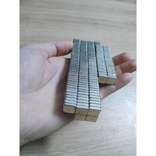 5 cái Nam châm vuông 10*10*3mm đất hiếm siêu mạnh