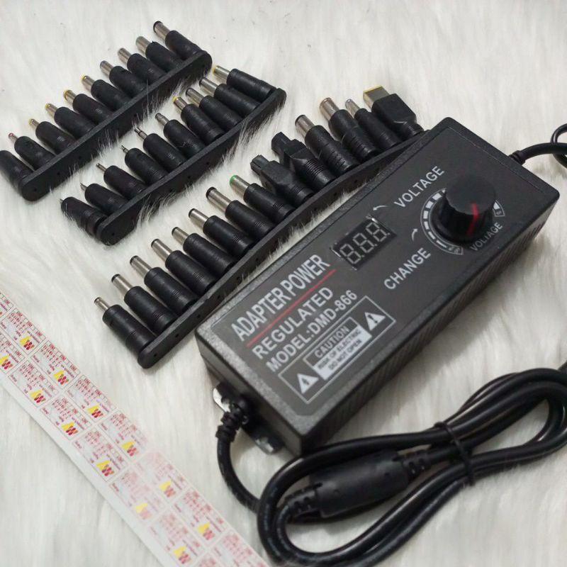 Sạc đa năng DMD-866 9-24V/5A, 34 chân sạc đa năng rời. Bảo hành 12 tháng