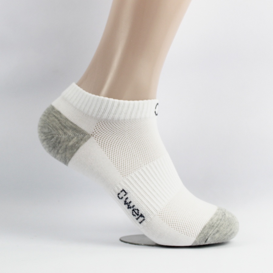 Tất Nam Owen chất cotton cao cấp cổ ngắn phối màu mềm mịn thấm hút mồ hôi ngăn mùi kháng khuẩn