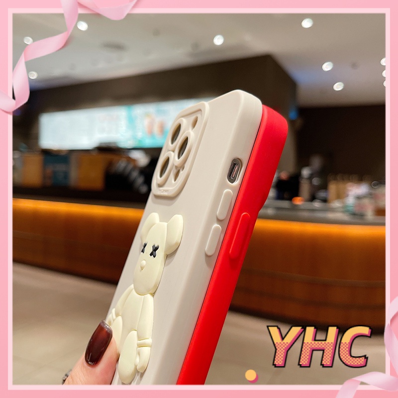 ốp iphone Hình Gấu 3D Cho Iphone6 6splus 7 7plus 8 8plus XR X XS 11 12 Pro max Plus Promax max-069