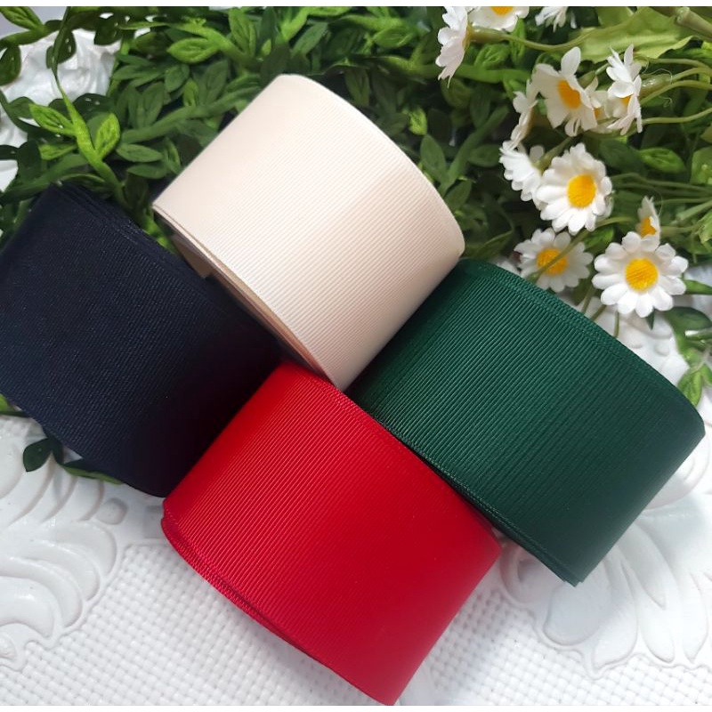 Ruy băng gân ,nguyên liệu handmade, size 5cm