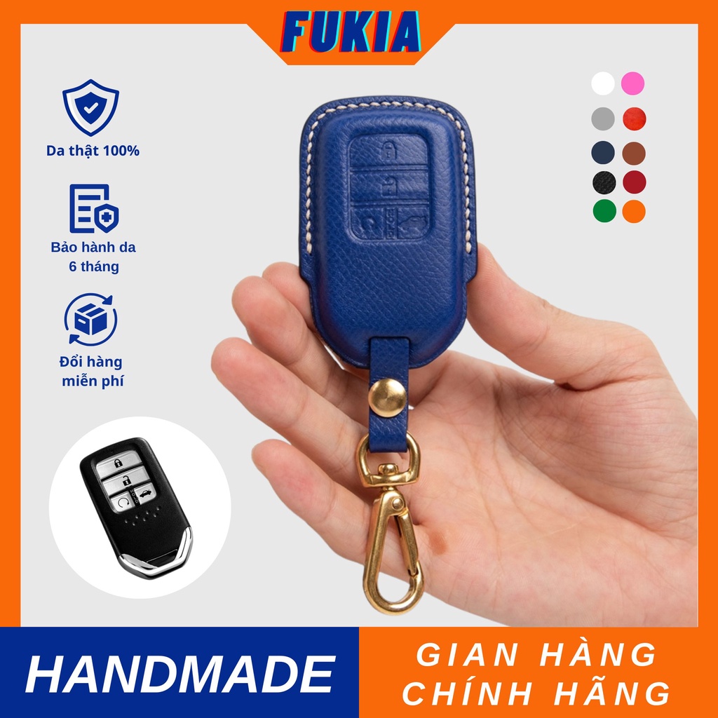 Bao khóa ô tô da thủ công Epsom dành cho xe hơi Honda City/CRV/HR-V/Brio/Civic/Accord kiểu chìa 4 nút - BKTC116