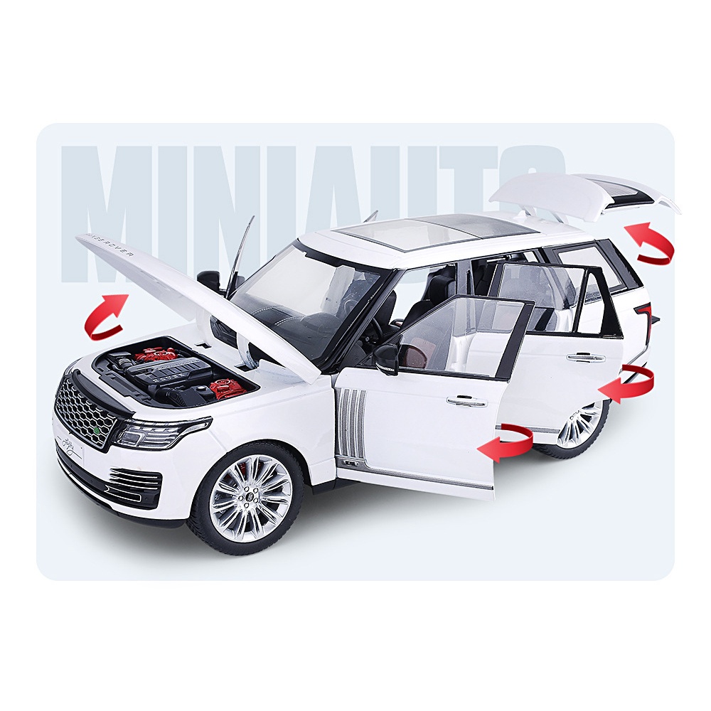 Mô hình xe ô tô Land Rover Range Rover tỷ lệ 1:18 khung hợp kim