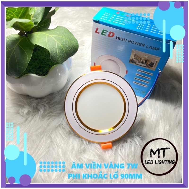 Đèn Led Âm Trần Downlight 7w 3 Màu Chip Hàn Quốc