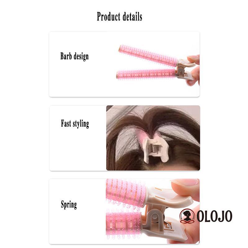 🌼Kẹp tóc mái cố định tích hợp lô uốn tóc xoăn bồng bềnh không làm gãy tóc phong cách Hàn Quốc cho nữ