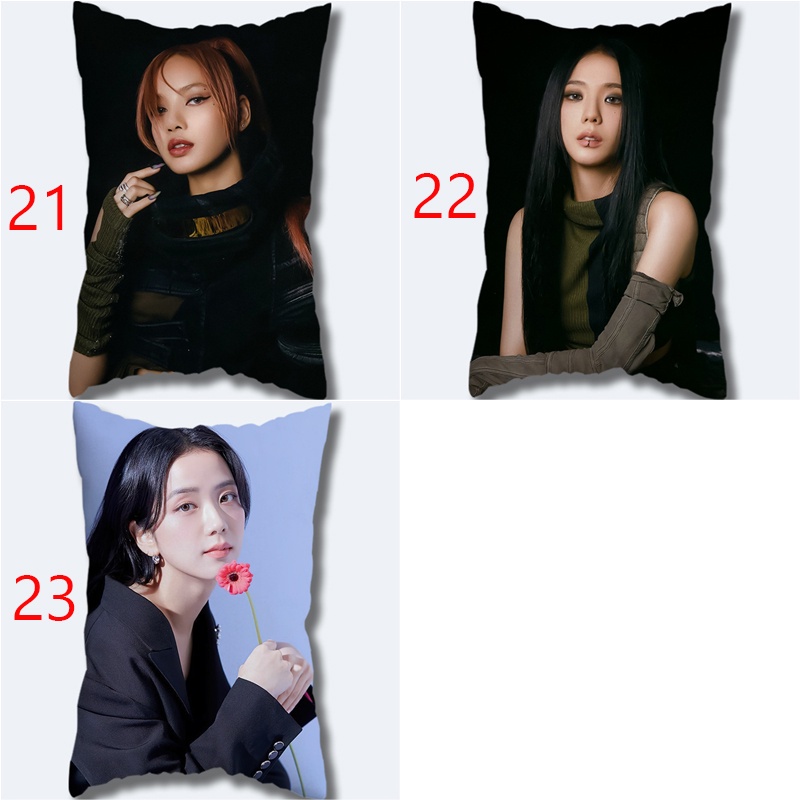 BLACKPINK Bộ sưu tập thời trang nữ nổi tiếng Hàn Quốc Lisa Jennie Rose Jisoo Phòng ngủ Sofa Trang trí nội thất Gối Cover (Không có lõi gối)