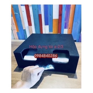 Hộp nhựa đựng túi nilong - Kệ đựng túi bóng trà sữa