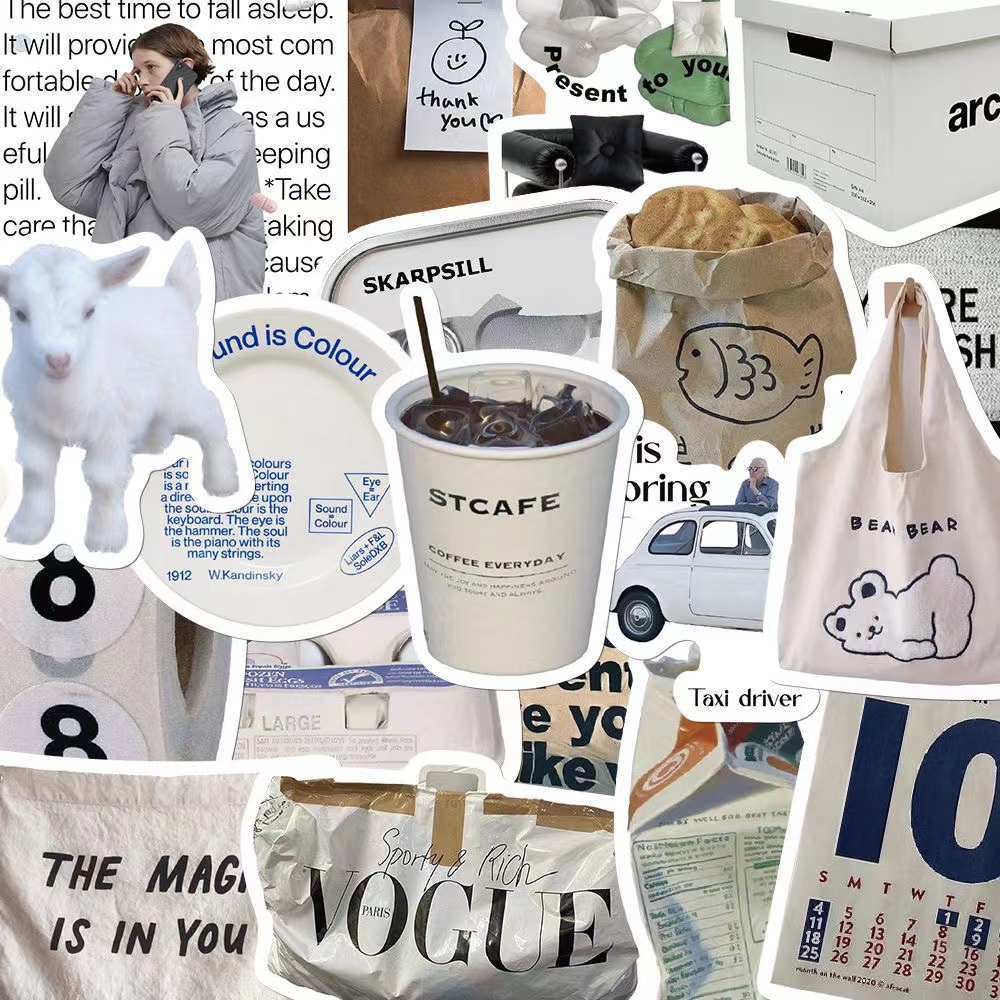 Bộ 50 / 60 / 90 Miếng Dán Chống Thấm Nước Họa Tiết Hoạt Hình Graffiti Trang Trí Điện Thoại / Mũ Bảo Hiểm / Ipad