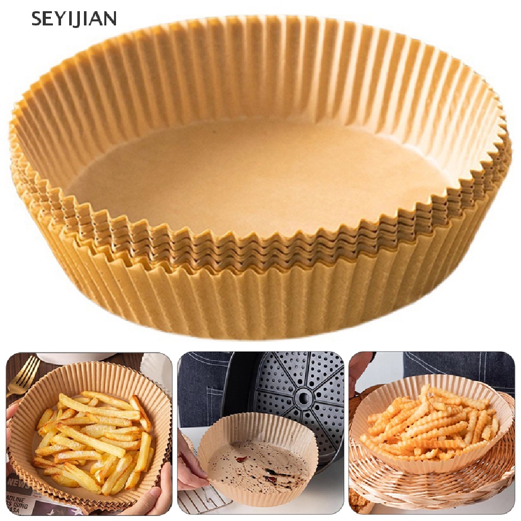 Set 25 / 50 Giấy Lót Nồi Chiên Không Dầu Chống Dính Dùng Một Lần