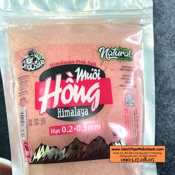 MUỐI HỒNG Himalaya hạt nhuyễn 0.2-0.5mm