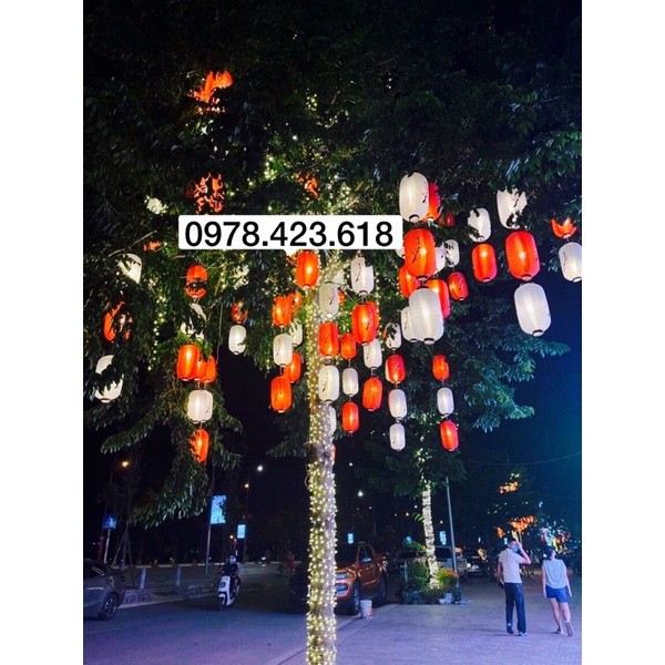 Đèn lồng vải Hồng Kông - đèn lồng Nhật Bản chống nước trang trí ngoài trời (1 cái) | BigBuy360 - bigbuy360.vn